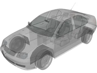 Volkswagen Bora 3D Model preview