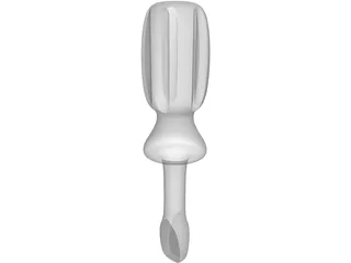 Toy Screwdriver 3D Model preview