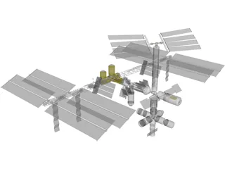 International Space Station 3D Model preview