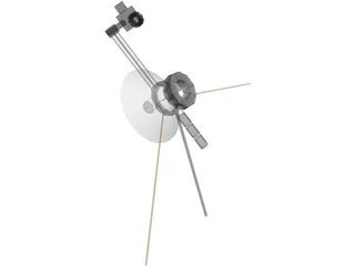 Mariner Space Probe 3D Model preview