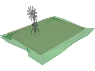 Windmill 3D Model preview