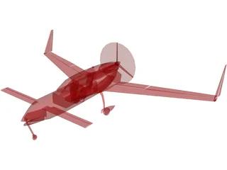 Rutan VariEze 3D Model preview