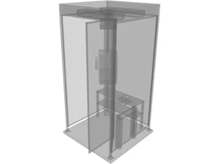 Phone Booth Japanese 3D Model preview