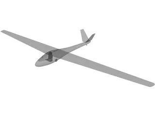 Segelfliegen Glider 3D Model preview