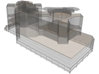 Hospital 3D Model preview