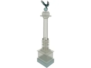 Prospect Park Entry Pillar 3D Model preview