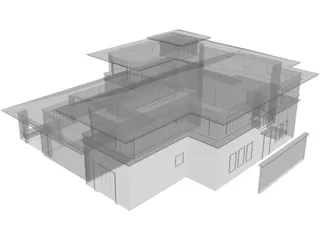 California House 3D Model preview