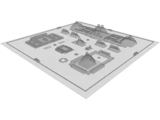 Tenochtitlan City 3D Model preview