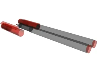 Permanent Marker 3D Model preview