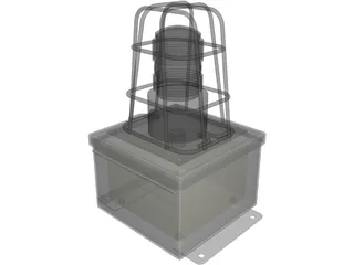 Strobe Light 3D Model preview