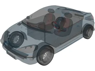 Peugeot 206CC 3D Model preview