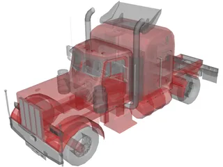 Peterbilt 379 3D Model preview