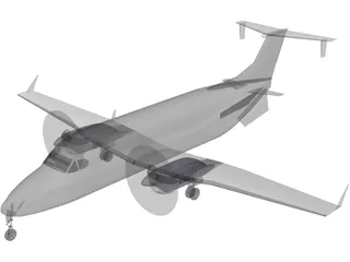 Beechcraft 1900-D 3D Model preview