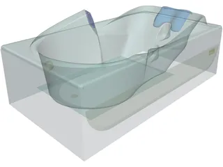 Custom Bathtub 3D Model preview