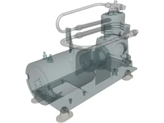 AC&R Compressor 3D Model preview