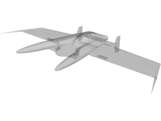 IronSide Winged Mech 3D Model preview