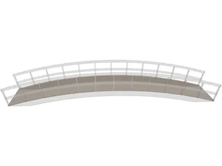 Wood Bridge 3D Model preview