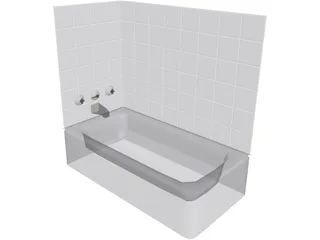 Bath Tub 3D Model preview