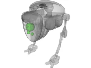Martian Bombard 3D Model preview