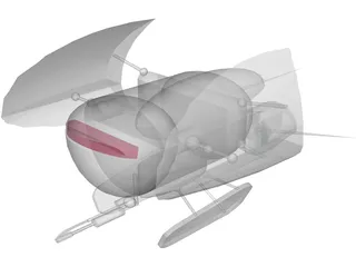 Martian Flyer 3D Model preview