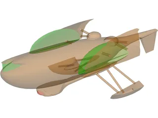 Martian Flyer 3D Model preview