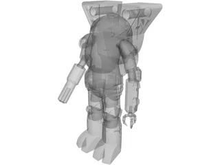 Battletech Elemental 3D Model preview