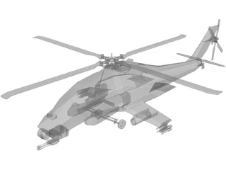 Westland Wasp 3D Model preview