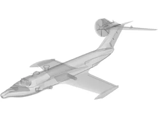 A-90 Orlenok Ekranoplane 3D Model preview