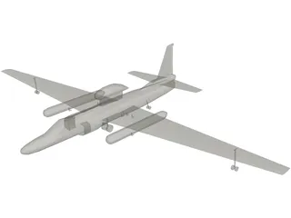 Lockheed U-2 Dragon Lady 3D Model preview