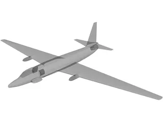 Lockheed U-2 Dragon Lady 3D Model preview