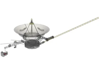 Voyager Probe 3D Model preview