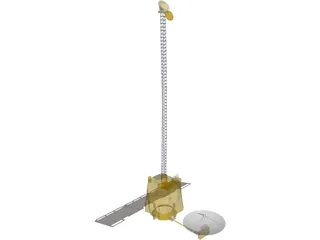 Mars Odyssey Probe 3D Model preview