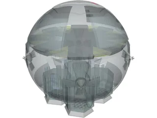 2001 Aries Lander 3D Model preview