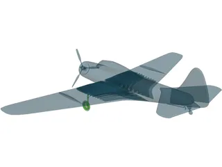 Douglas TBD-1 Devastator 3D Model preview