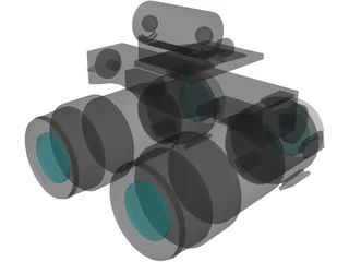ITT F-4949 Night Vision Goggles 2 3D Model preview