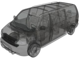 Volkswagen Transporter T4 3D Model preview
