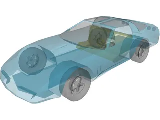 Chevrolet Corvette 3D Model preview