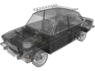 VAZ 2106 Lada 3D Model preview