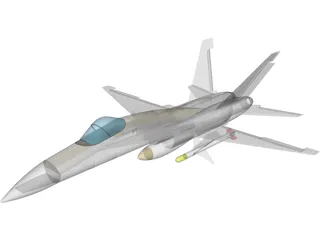 F-18 3D Model preview