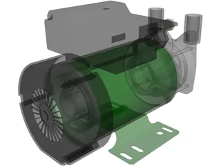 Electric Pump 3D Model preview