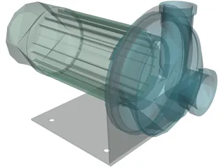 Electric Pump 3D Model preview