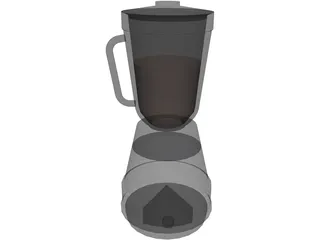 Blender Metal Glass 3D Model preview