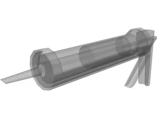 Sealant Caulking Gun 3D Model preview