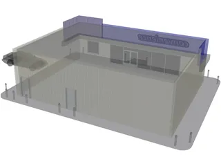 Convenience Store 3D Model preview