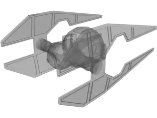Star Wars Tie Intruder 3D Model preview