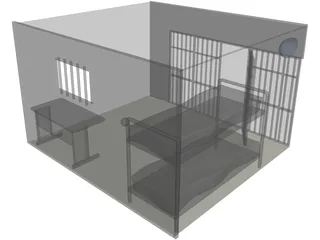 Jail Cell 3D Model preview