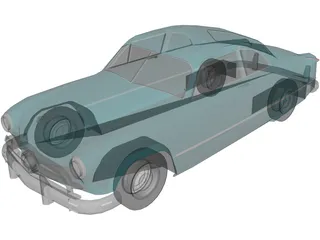 Ford Club Coupe Classic (1949) 3D Model preview