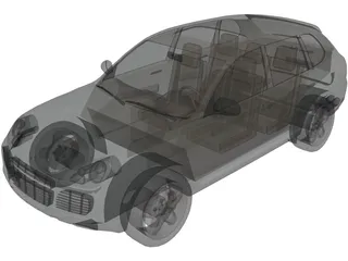 Porsche Cayenne Turbo (2005) 3D Model preview