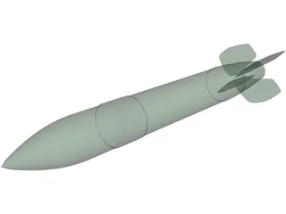 Katyusha Rocket 3D Model preview