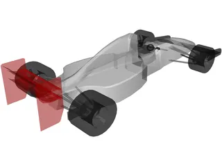Race Car 3D Model preview